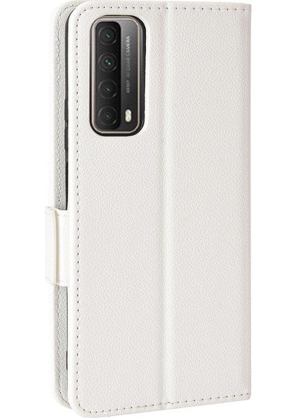Huawei P Akıllı 2021 Pu Deri Yan Toka Cüzdan Manyetik Kart (Yurt Dışından)