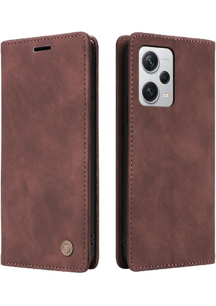 Xiaomi Redmi Not 12 Için Flip Case Pro Artı Cüzdan Darbeye Basit Kılıf (Yurt Dışından)