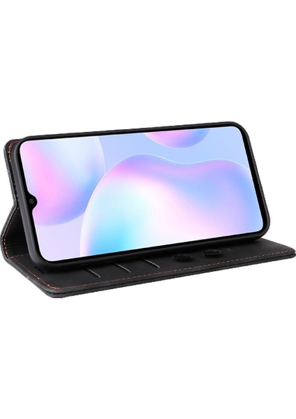 Manyi Mall Xiaomi Redmi 9A Için Flip Case Deri Kılıf Darbeye Cüzdan Basit Flip (Yurt Dışından)