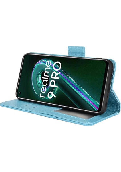 Realme 9 Pro Manyetik Yan Toka Pu Deri Kart Yuvaları Tutucu Için Kılıf (Yurt Dışından) modelleri
