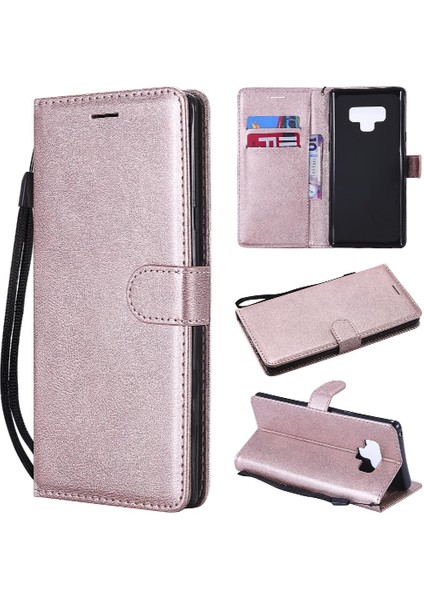Samsung Galaxy Not 9 Için Flip Case Yüksek Kaliteli Deri Iş Cüzdan (Yurt Dışından)
