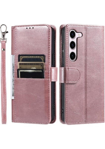 Samsung Galaxy S23 Artı Kickstand Pu Deri Cüzdan 6 Kart Için Flip Case (Yurt Dışından)