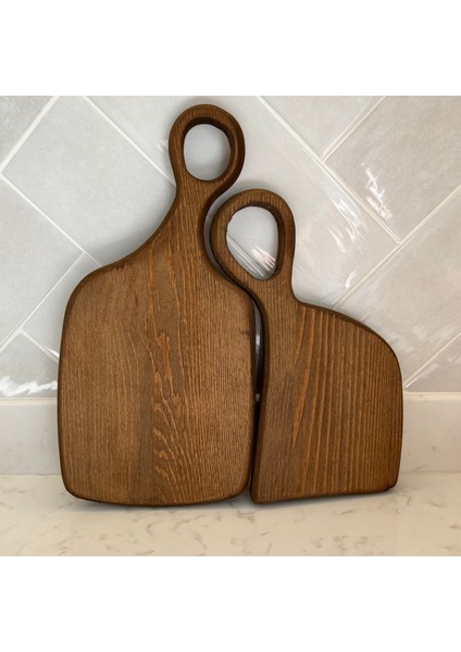 2'li Ahşap Sunum ve Kesme Tahtası, Dekoratif Ahşap Ceviz fiyatları