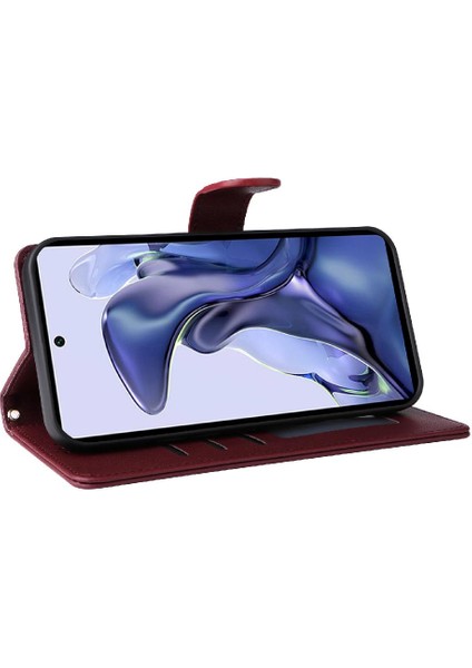 Xiaomi 11T/11T Pro Için Flip Case Deri Kılıf Kapak Darbeye (Yurt Dışından)