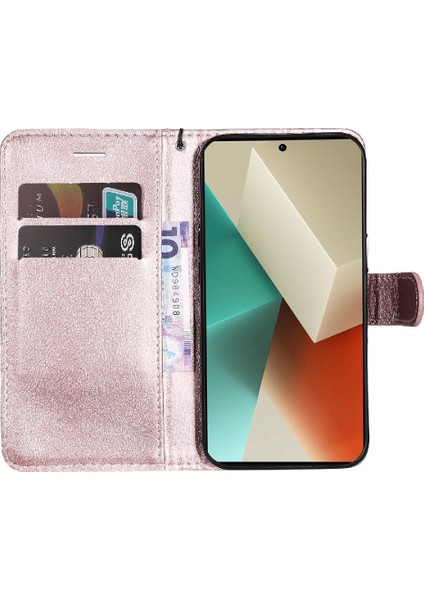 Xiaomi Redmi Not 13 Için Flip Case 5g Yüksek Kaliteli Deri Iş Cüzdan (Yurt Dışından)