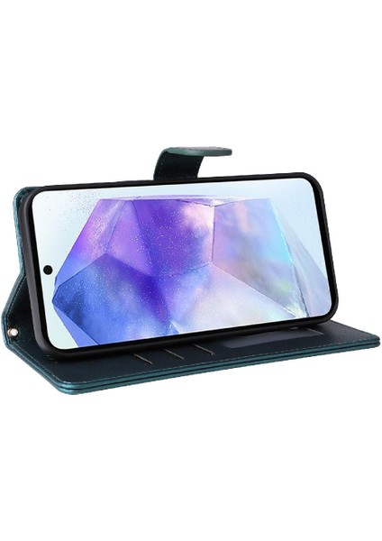 Samsung Galaxy Galaxy Için Flip Case Basit Iş Deri Kılıf Darbeye (Yurt Dışından)