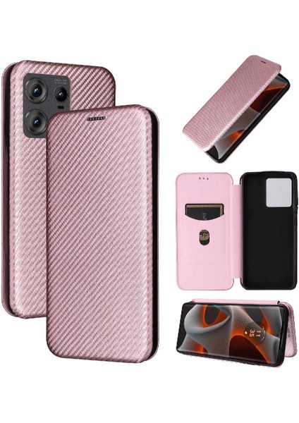 Motorola Moto Kenar 50 Pro Kart Ekleme Deri Folio Flip Case Için Kılıf (Yurt Dışından)