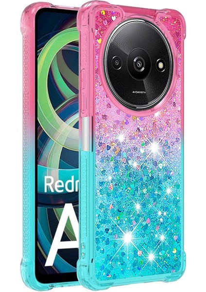 Xiaomi Redmi A3 Için Komik Bling Parlak Kristal Akan Sparkle Hareketli (Yurt Dışından)