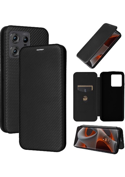 Motorola Moto Kenar 50 Pro Kart Ekleme Deri Folio Flip Case Için Kılıf (Yurt Dışından)