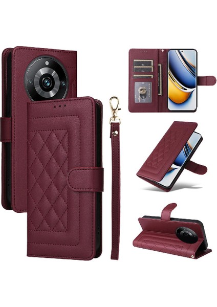 Realme 11 Pro Artı Darbeye Dayanıklı Kapak Için Flip Case Basit Iş (Yurt Dışından)