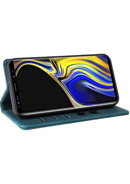 Samsung Galaxy Not 9 Için Flip Case Deri Kılıf Cüzdan Darbeye Çevir (Yurt Dışından)