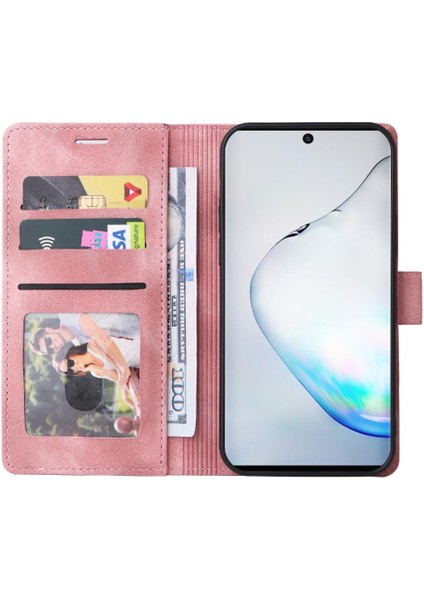 Samsung Galaxy Not 10 Için Flip Case Basit Iş Deri Kılıf Cüzdan (Yurt Dışından)