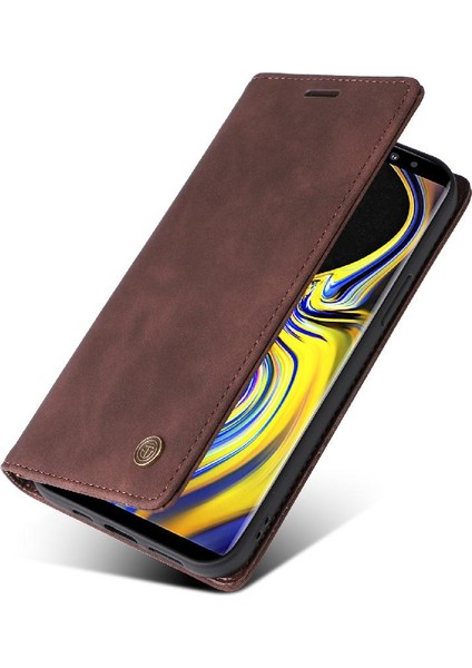 Samsung Galaxy Not 9 Için Flip Case Deri Kılıf Cüzdan Darbeye Çevir (Yurt Dışından)