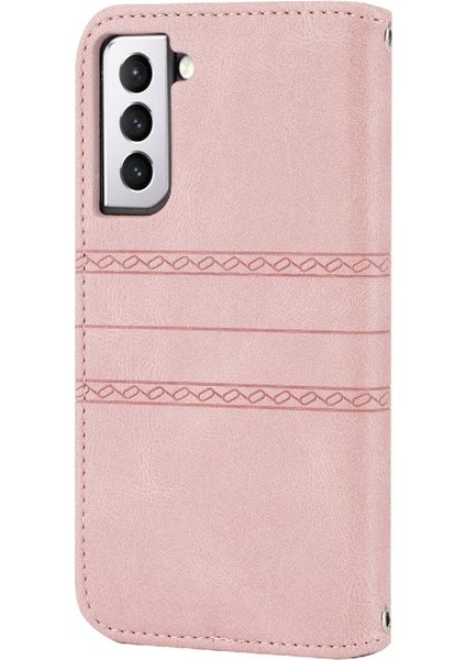 Manyi Mall Samsung Galaxy S22 Artı 5g Manyetik Kapatma Kickstand Pu Için Flip Case (Yurt Dışından)