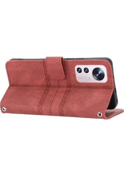 Xiaomi 12 Lite Için Flip Case Kickstand Cüzdan Kılıf Darbeye Koruyucu (Yurt Dışından)