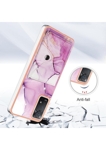 Xiaomi Redmi Için Not 11 Pro Yumuşak Tpu Tampon Mermer Ince Cüzdan Kart (Yurt Dışından)