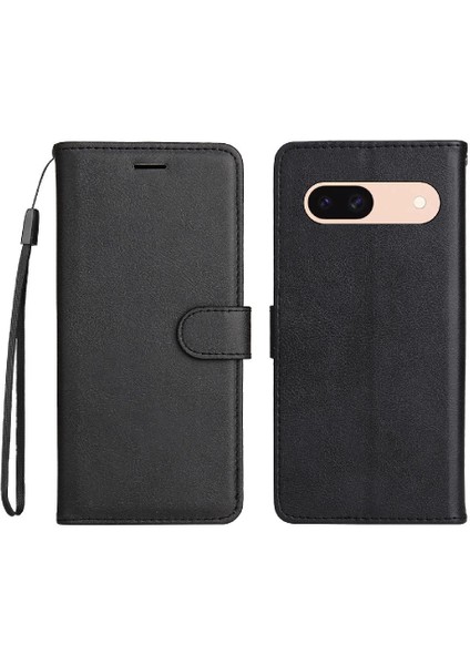 Kart Yuvası Yüksek Kaliteli Deri Iş ile Google Piksel 8A Için Flip Case (Yurt Dışından)