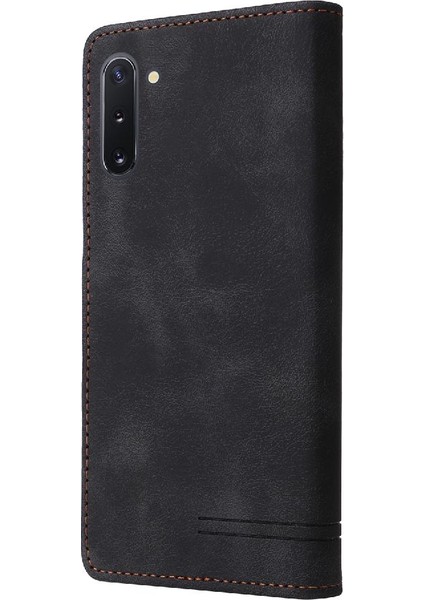 Samsung Galaxy Not 10 Için Flip Case Basit Iş Deri Kılıf Cüzdan (Yurt Dışından)