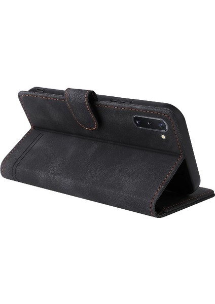Samsung Galaxy Not 10 Için Flip Case Basit Iş Deri Kılıf Cüzdan (Yurt Dışından)