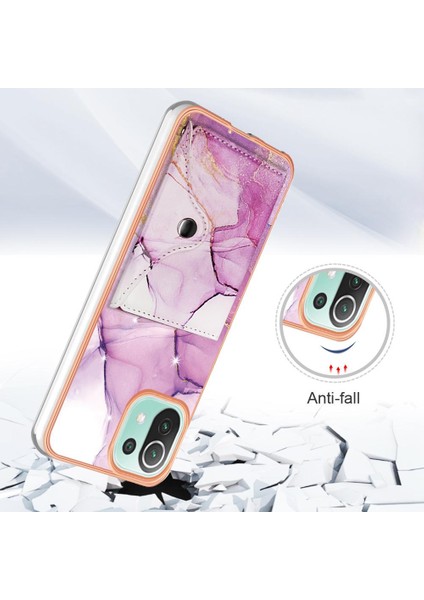 Xiaomi 11 Lite Kart Yuvaları Yumuşak Tpu Tampon Mermer Ince Cüzdan (Yurt Dışından) modelleri
