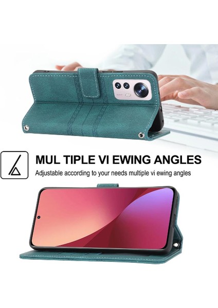 Xiaomi 12 Lite Için Flip Case Kickstand Cüzdan Kılıf Darbeye Koruyucu (Yurt Dışından)