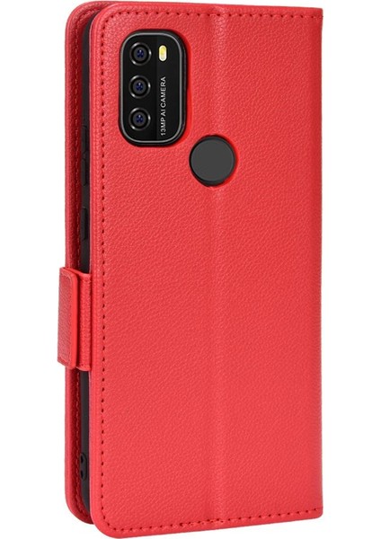 Blackview A70 Manyetik Pu Deri Kart Yuvaları Tutucu Yan Toka Için Kılıf (Yurt Dışından)