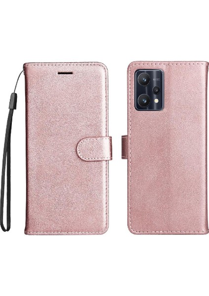 Realme 9 Pro Klasik Düz Renk Için Flip Case ile Yüksek Kaliteli Deri (Yurt Dışından)