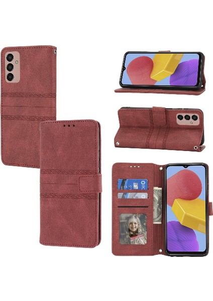 Samsung Galaxy M13 4g Manyetik Kapatma Cüzdan Kılıf Pu Için Flip Case (Yurt Dışından)