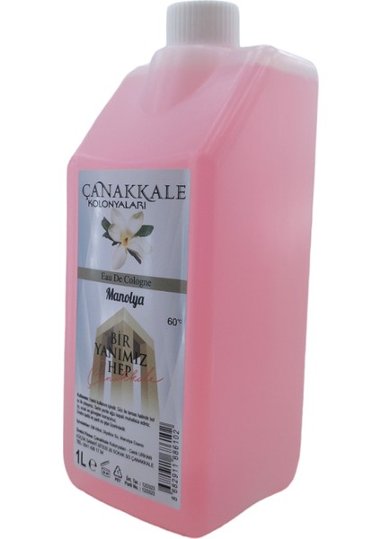 Çanakkale Kolonyaları Manolya Çiçeği Kolonyası -1 Litre - Bidon Korumalı Kapak