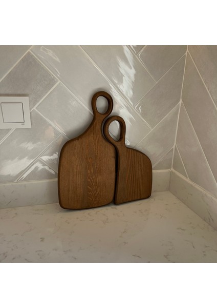 2'li Ahşap Sunum ve Kesme Tahtası, Dekoratif Ahşap Ceviz modelleri