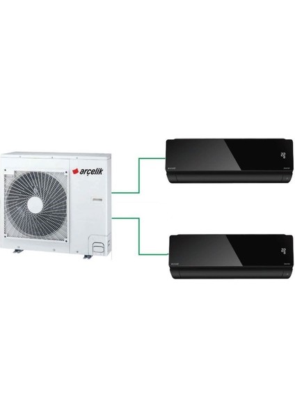 A+++ 9000 BTU + 9000 BTU İç Ünite (1 adet Dış Ünite = 2 adet İç Ünite) 16000 BTU 16000 BTU 1+2 Multi Inverter Klima