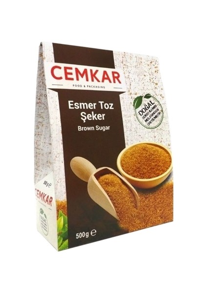 Esmer Toz Şeker 500 Gr. (12'li)