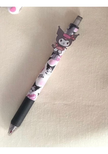 Sanrio Kuromi Kawai Japon Kore Kırtasiye Mavi Mürekkepli Tükenmez Kalem x 2 Adet