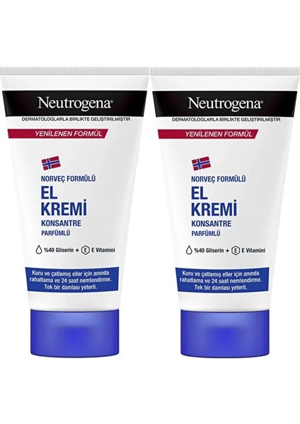 El Bakım Kremi Parfümlü 2'li Set 50 ml