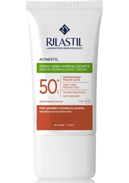 Acnestil 50+ Sebum Normalizing Akneli Ciltler Için Güneş Koruyucu 40 ml