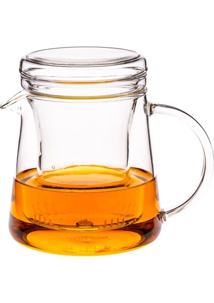 Cam Demlik 400 ml, Şık ve Dayanıklı, Çiftli Tasarım, Pratik Kullanım