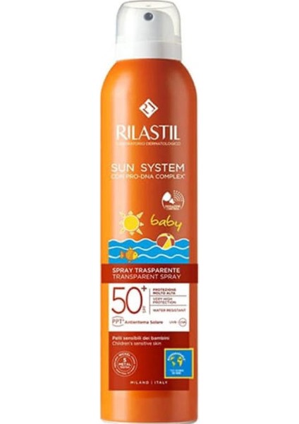 Bebek ve Çocuk Transparan Güneş Koruyucu Sprey Spf 50 200 ml