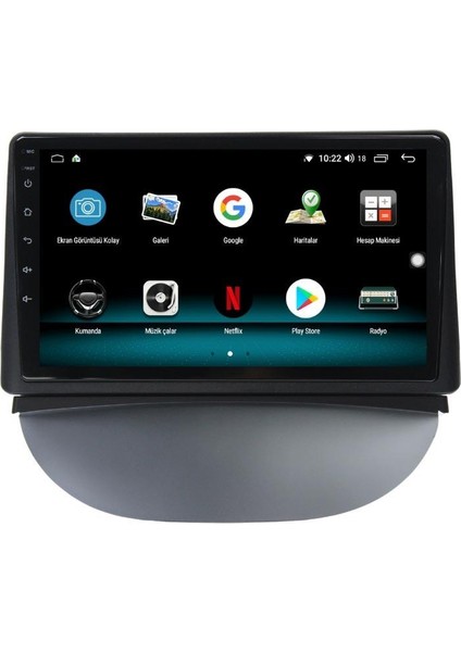 Araç Multimedya Renault Symbol S 2007 - 2012 / 4 GB Ram 64 GB HDD / 9 Inch Hd Ekran - Carplay - Android 13 - Double Teyp - Navigasyon Cihazı Nvm