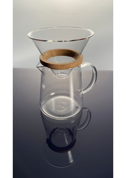 Tekno Trust 500-999 ml Coffee Time Cam Kahve Demleme Seti Cam