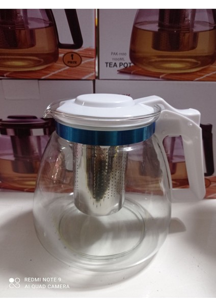 Cam Demlik 1100 ml, Süzgeçli, Pembe, Dayanıklı ve şık tasarım fiyatları