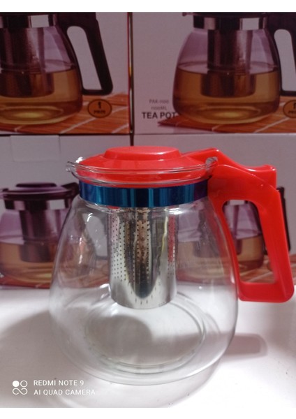 Cam Demlik 1100 ml, Süzgeçli, Pembe, Dayanıklı ve şık tasarım fırsatları