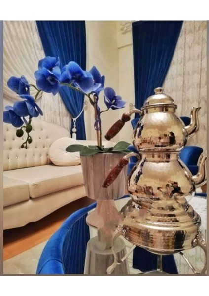 Bakır Dövme Model Çaydanlık 3.5 Litre, Şık ve Dayanıklı Tasarım