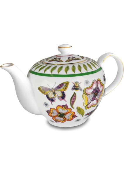 Renkli porselen çay potu, şık ve kullanışlı, 0-499 ml, ev ve ofis için ideal.