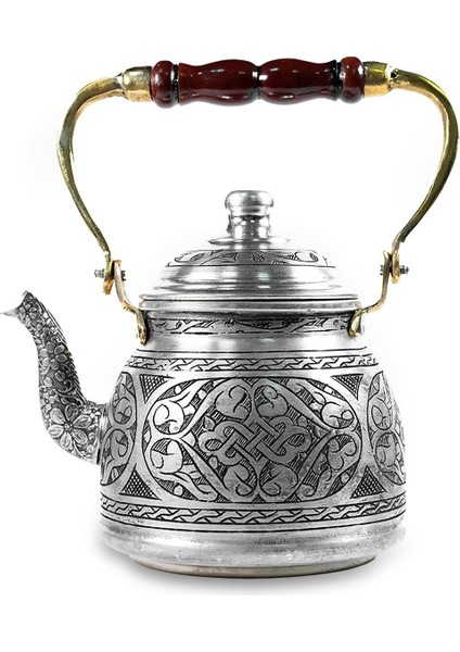 Özel İşleme Bakır Demlik, 1,8 L, Şık ve Dayanıklı Tasarım