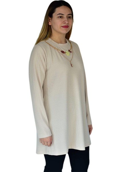 Kadın Kaşkorse Fitilli Tunik A18501 BGL-ST03278