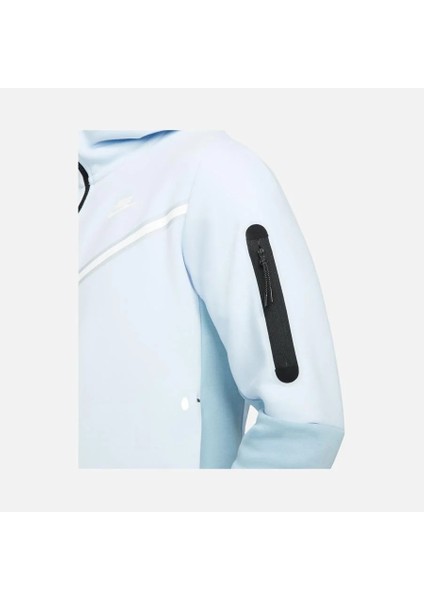 M Nsw Tch Flc Hoodıe Fz Wr Erkek Mavi Fermuarlı Sweatshirt - CU4489 fiyatları