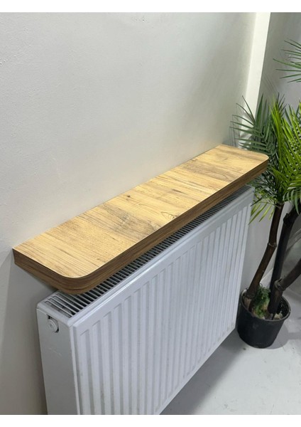 120 cm Atlantik Çam Petek Üstü Tak Çıkar , Uçan Raf & Dresuar Duvar Montajsız Kalın Kenar 120 cm Mo fırsatları