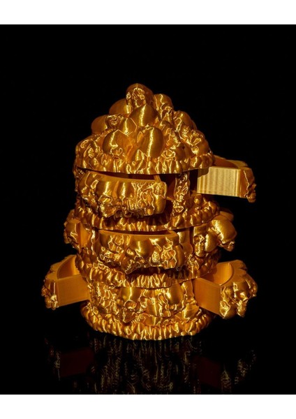 Kutsal Hazine Avcıları Indiana Jones Kuru Kafalı Gold Organizer - Düzenleyici 22CM Büyük Boy fiyatları