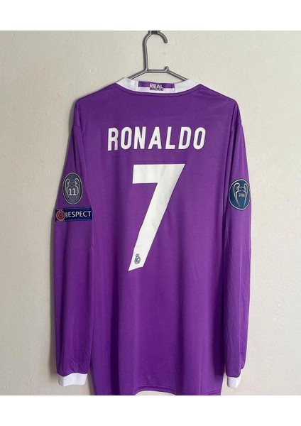 Real Madrid Ronaldo 2017 Mor Cardiff Şampiyonlar Ligi Finali Yetişkin Forması