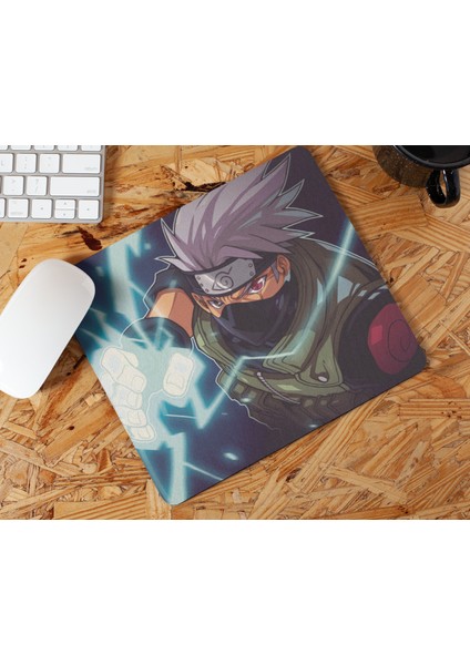 Kakashi Hatake Ninja Naruto Anime Manga Karakteri Baskılı Hediyelik ve Günlük Kullanıma Uygun Mouse Pad